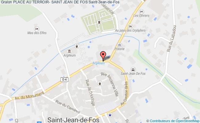plan Place Au Terroir- Saint Jean De Fos Saint-Jean-de-Fos