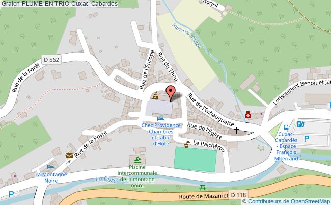 plan Plume En Trio Cuxac-Cabardès