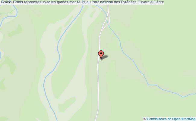 plan Points Rencontres Avec Les Gardes-moniteurs Du Parc National Des Pyrénées Gèdre