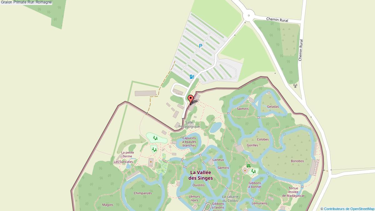 plan Primate Run Romagne