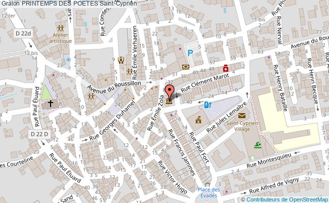plan Printemps Des Poetes Saint-Cyprien
