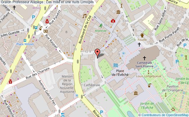 plan Professeur Alapage : Les Mille Et Une Nuits Limoges