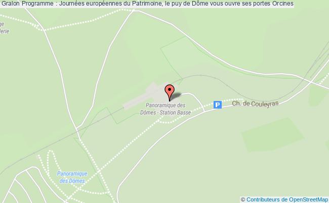 plan Programme : Journées Européennes Du Patrimoine, Le Puy De Dôme Vous Ouvre Ses Portes Orcines