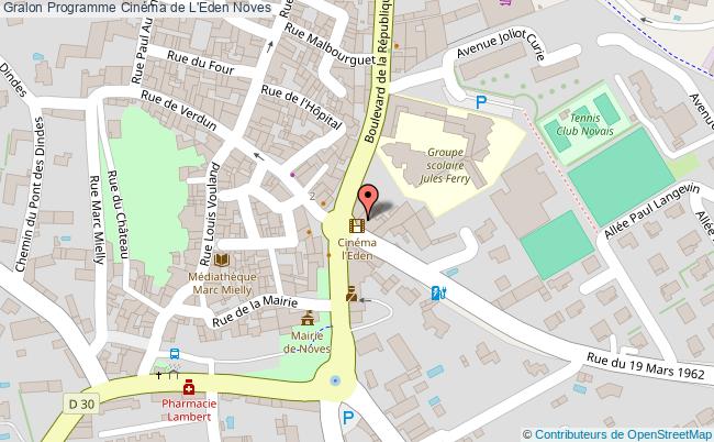 plan Programme Cinéma De L'eden Noves