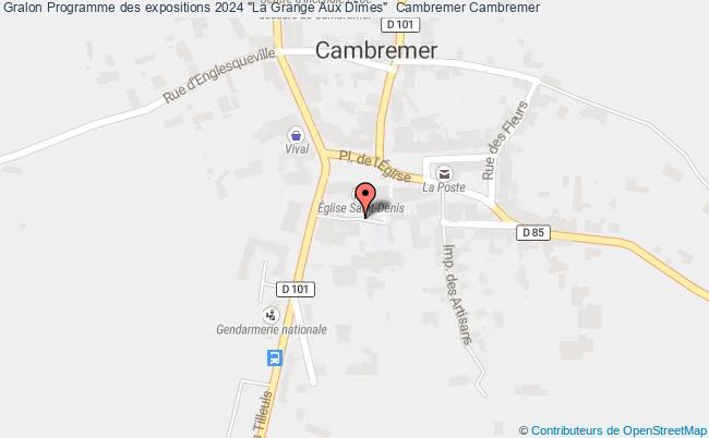 plan Programme Des Expositions 2024 "la Grange Aux Dîmes"  Cambremer Cambremer