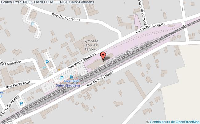 plan PyrÉnÉes Hand Challenge Saint-Gaudens