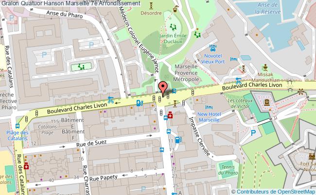 plan Quatuor Hanson Marseille