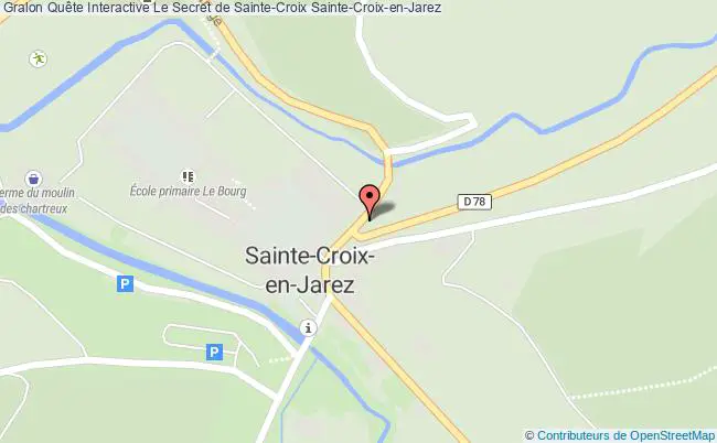 plan Quête Interactive Le Secret De Sainte-croix Sainte-Croix-en-Jarez