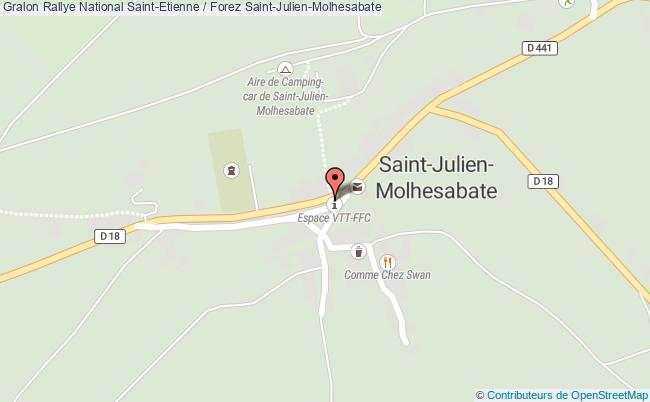 plan Rallye National Saint-etienne / Forez Saint-Julien-Molhesabate
