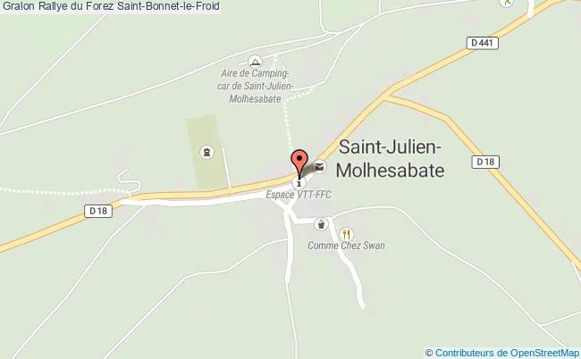plan Rallye St Etienne / Forez Saint-Bonnet-le-Froid