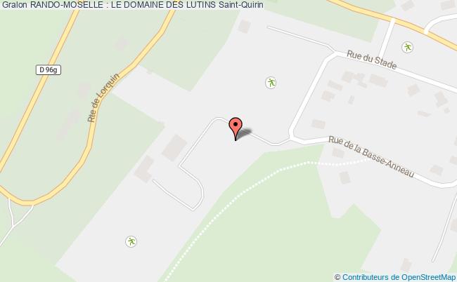 plan Rando-moselle : Le Domaine Des Lutins Saint-Quirin