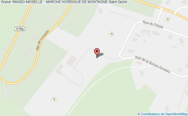 plan Rando-moselle - Marche Nordique De Montagne Saint-Quirin