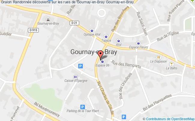 plan Randonnée Découverte Sur Les Rues De Gournay-en-bray Gournay-en-Bray