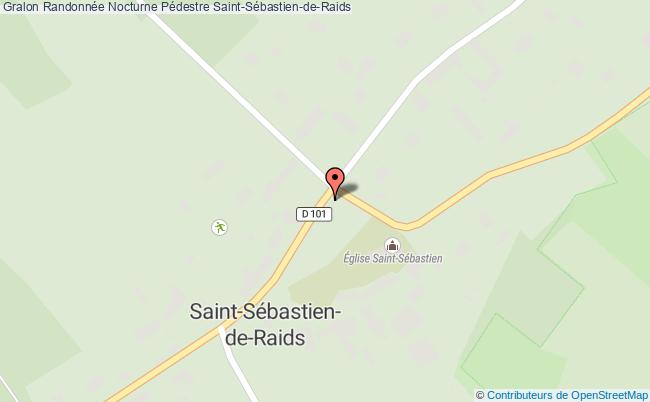 plan Randonnée Nocturne Pédestre Saint-Sébastien-de-Raids