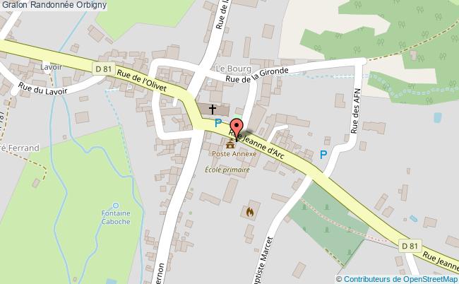 plan Randonnée Orbigny