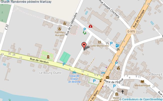 plan Randonnée Pédestre Martizay