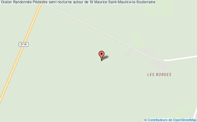 plan Randonnée Pédestre Semi Nocturne Autour De St Maurice Saint-Maurice-la-Souterraine
