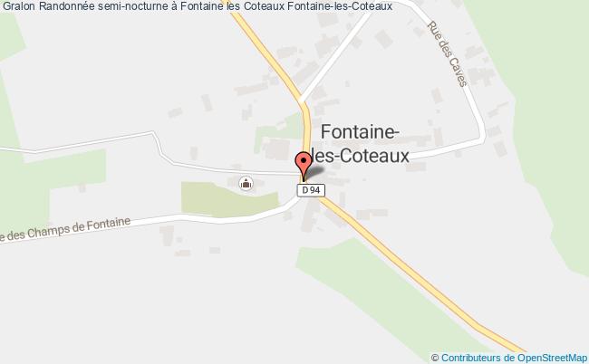 plan Randonnée Semi-nocturne à Fontaine Les Coteaux Fontaine-les-Coteaux