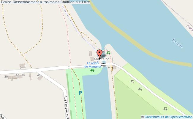 plan Rassemblement Autos/motos Châtillon-sur-Loire