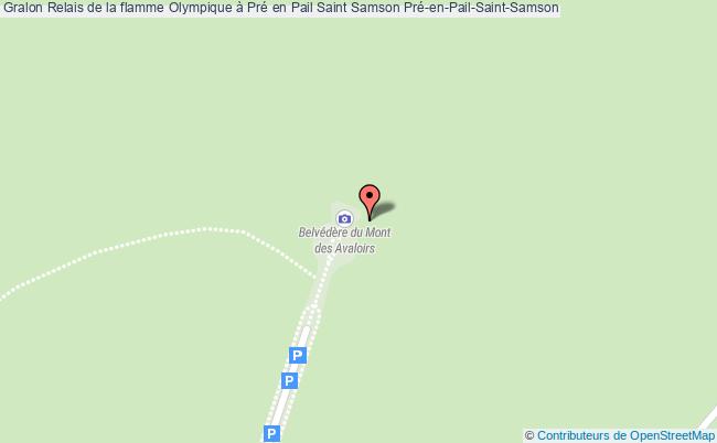 plan Relais De La Flamme Olympique à Pré En Pail Saint Samson Saint-Cyr-en-Pail