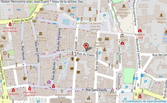 plan Rencontre Avec Jean Darot - Nuits De La Lecture Dax