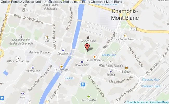 plan Rendez-vous Culturel : Un Palace Au Pied Du Mont Blanc Chamonix-Mont-Blanc