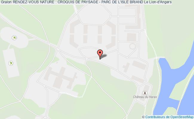 plan Rendez-vous Nature : Croquis De Paysage - Parc De L'isle Briand Le Lion-d'Angers
