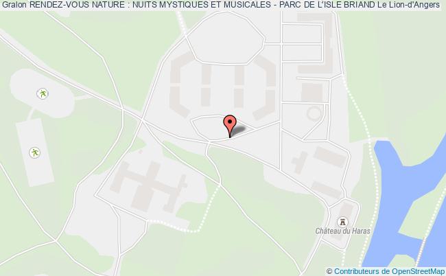 plan Rendez-vous Nature : Nuits Mystiques Et Musicales - Parc De L'isle Briand Le Lion-d'Angers