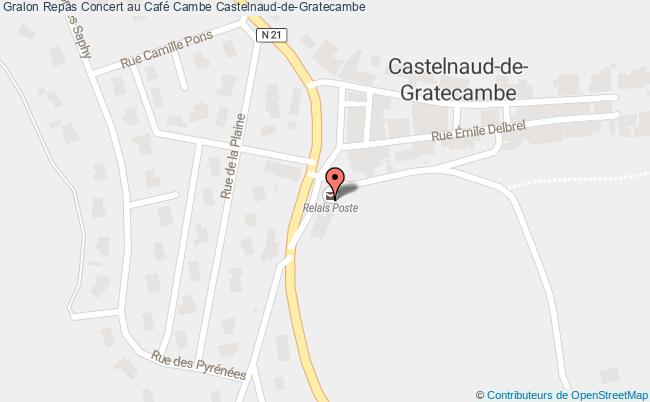plan Repas Concert Au Café Cambe Castelnaud-de-Gratecambe
