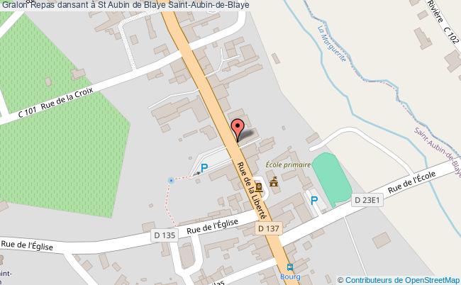 plan Repas Dansant à St Aubin De Blaye Saint-Aubin-de-Blaye