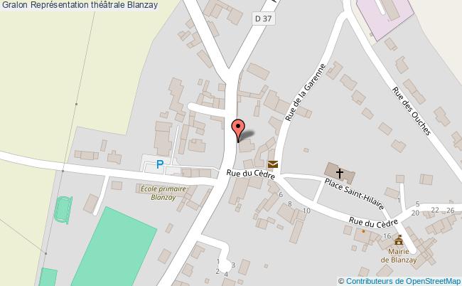 plan Représentation Théâtrale Blanzay