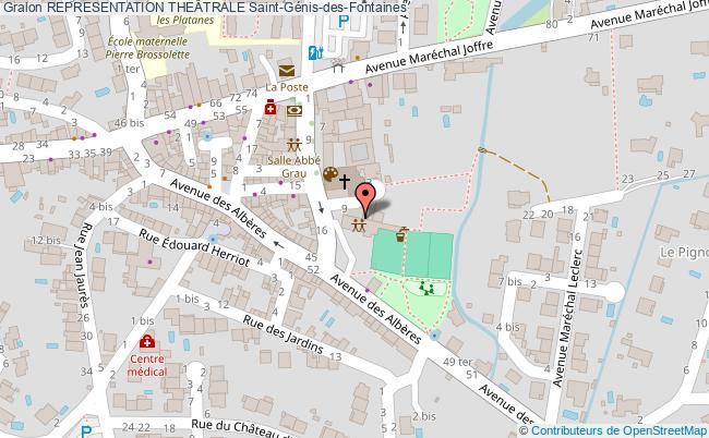 plan Representation TheÂtrale Saint-Génis-des-Fontaines