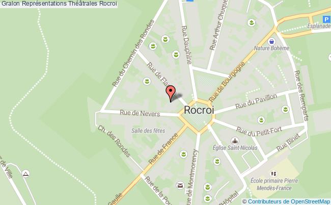 plan Représentations Théâtrales Rocroi