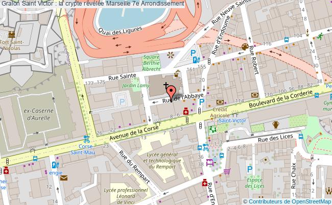 plan Saint Victor : La Crypte Révélée Marseille