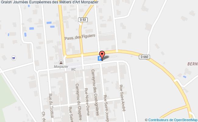 plan Salon Métiers & Arts Monpazier