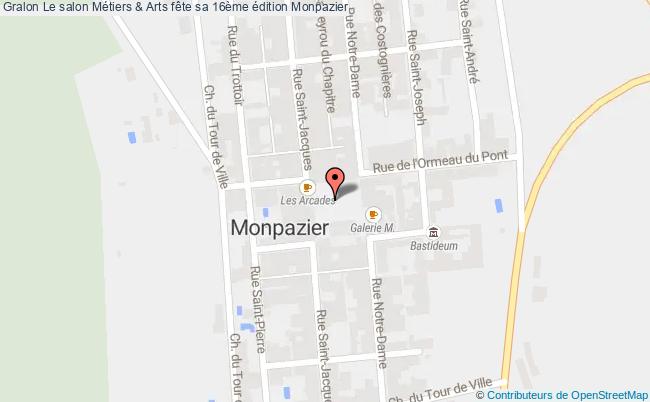 plan Salon Métiers & Arts Monpazier