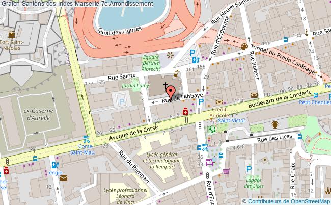 plan Santons Des Indes Marseille