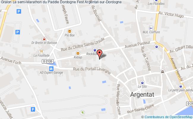 plan Semi-marathon - Dordogne Intégrale Argentat