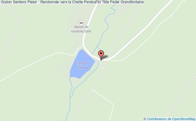 plan Sentiers Plaisir : Randonnée Vers La Chatte Pendue Et Tête Pelée Grandfontaine
