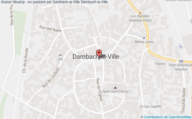 plan Slow Up : En Passant Par Dambach-la-ville Dambach-la-Ville