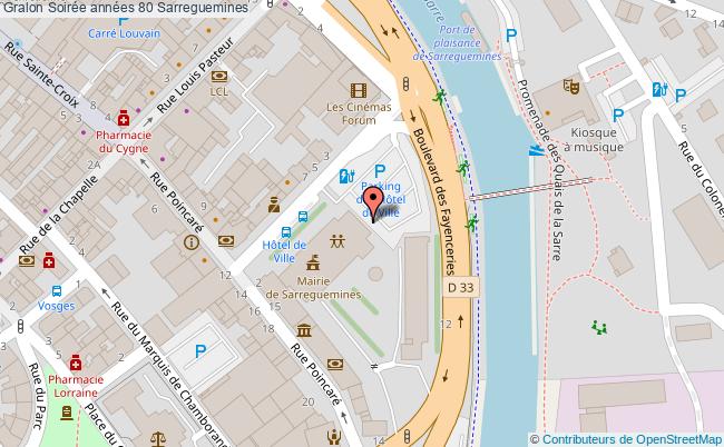 plan Soirée Années 80 Sarreguemines