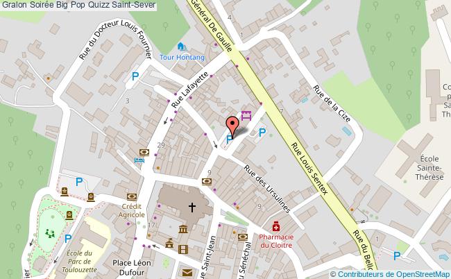 plan Soirée Big Pop Quizz Saint-Sever