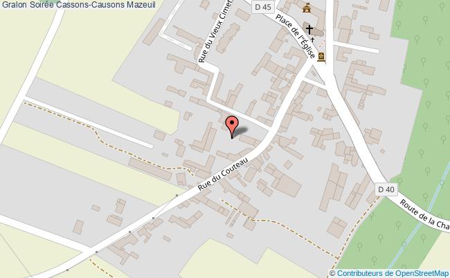 plan Soirée Cassons-causons Mazeuil