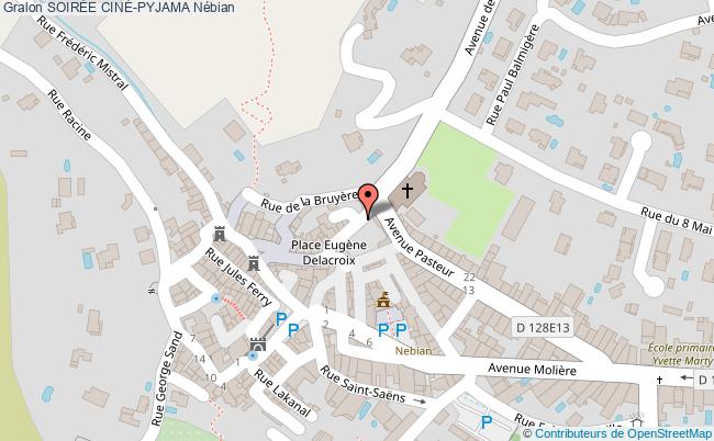 plan SoirÉe CinÉ-pyjama Nébian