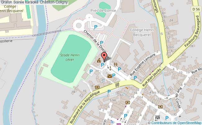 plan Soirée Karaoké Châtillon-Coligny