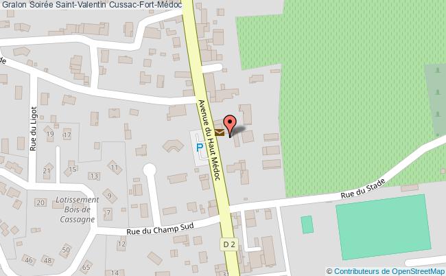 plan Soirée Saint-valentin Cussac-Fort-Médoc