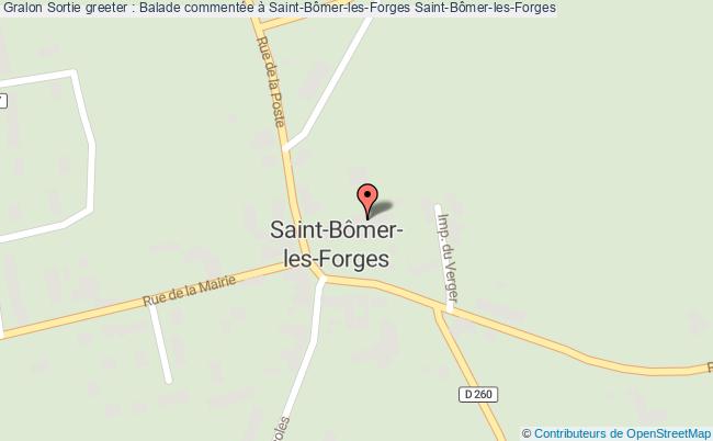 plan Sortie Greeter : Balade Commentée à Saint-bômer-les-forges Saint-Bômer-les-Forges