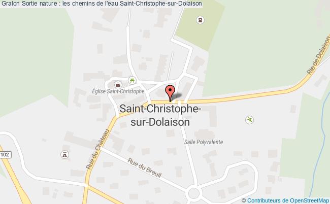plan Sortie Nature : Les Chemins De L'eau Saint-Christophe-sur-Dolaison