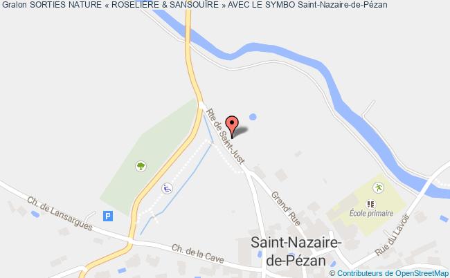 plan Sorties Nature « RoseliÈre & SansouÏre » Avec Le Symbo Saint-Nazaire-de-Pézan