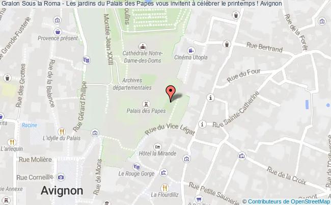 plan Sous La Roma - Les Jardins Du Palais Des Papes Vous Invitent à Célébrer Le Printemps ! Avignon